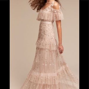 BHLDN Beaded/Sequin Wedding Gown